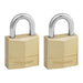 Master Lock Solid Brass 20mm Padlock 3-Pin - Keyed Alike x 2 Master Lock - Town Tools