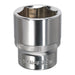 Sealey WallDrive Socket 28mm 1/2"Sq Drive Fully Polished SP1228 Sealey - Town Tools 