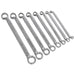 Sealey Offset Double End Ring Spanner Set 8pc Metric AK63257 Sealey - Town Tools 
