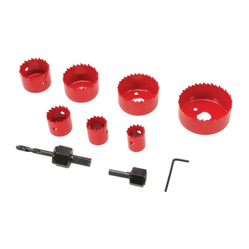 Silverline Holesaw Kit 11pce 21 - 64mm Dia Silverline - Town Tools 