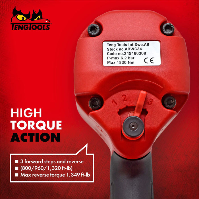 Teng Tools 3/4" Composite Air Impact Wrench Teng Tools - Town Tools 