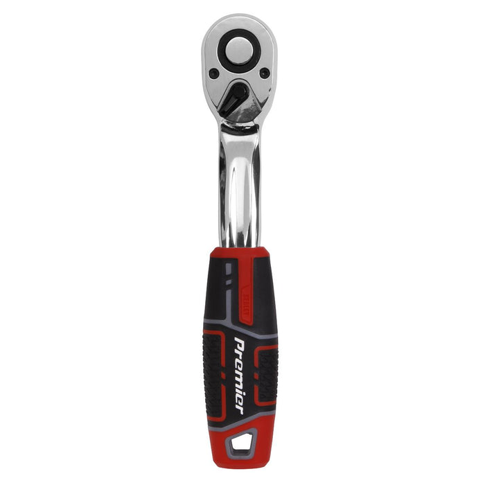 Premier Pear-Head Offset Ratchet Wrench with Flip Reverse 1/2"Sq Drive Sealey Premier - Town Tools 