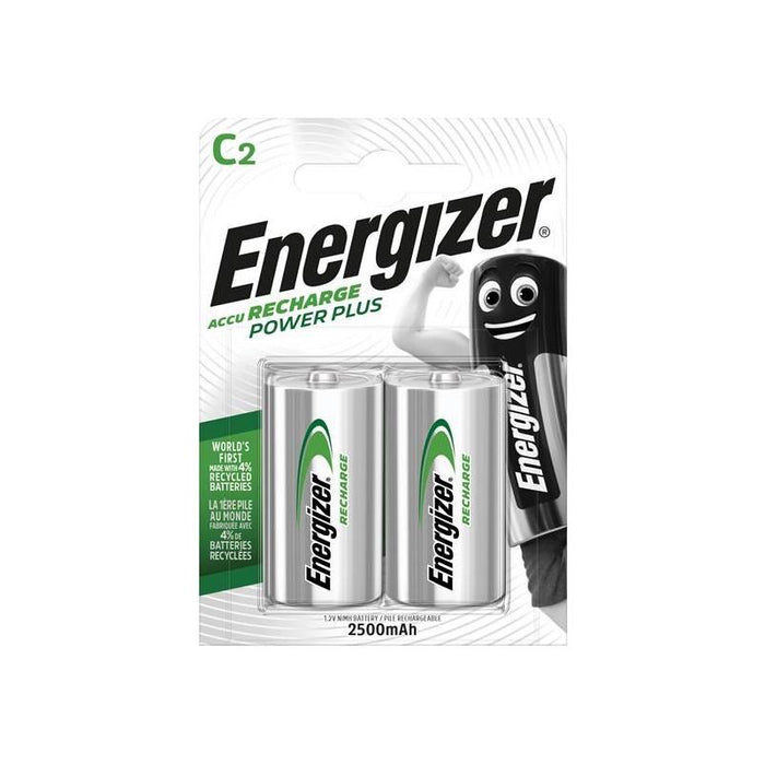 Energizer® Recharge Power Plus C Cell Batteries RC2500 mAh (Pack 2) Energizer® - Town Tools