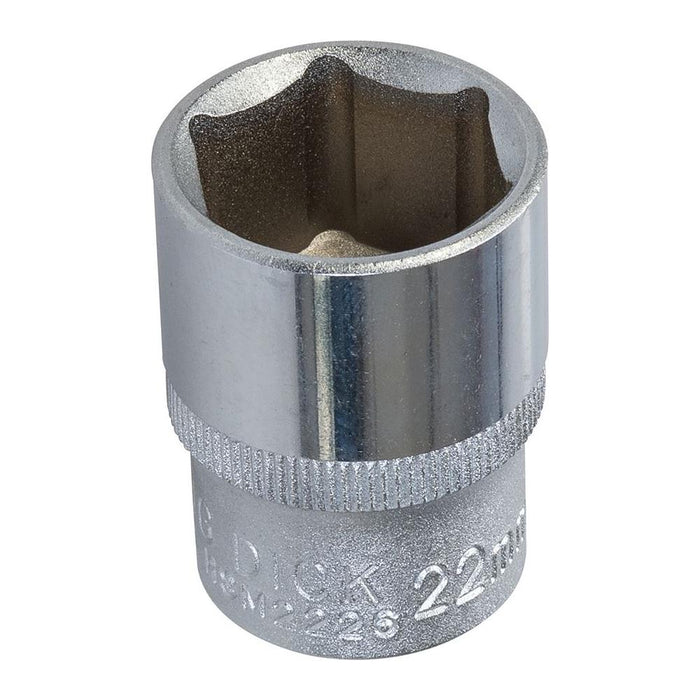 King Dick Socket SD 1/2" Metric 12pt 22mm King Dick - Town Tools 