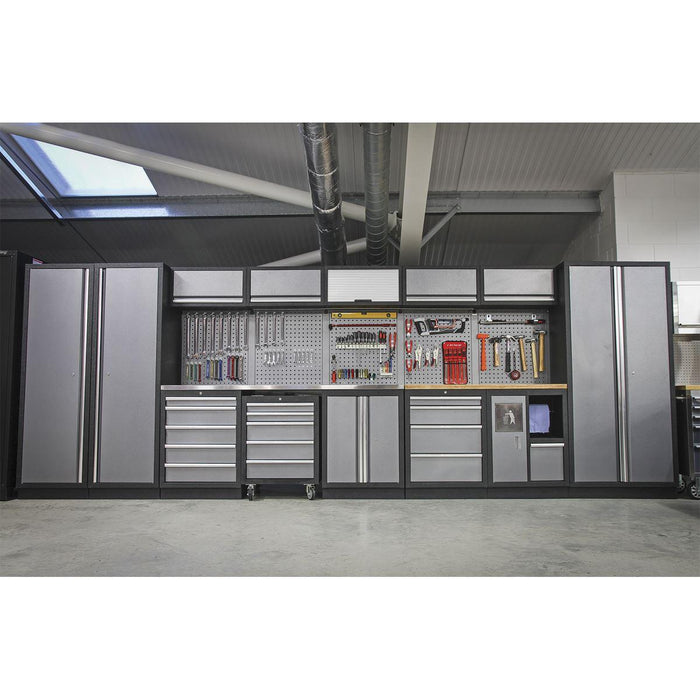 Superline Pro Superline PRO Storage System with Wood Worktop 4.9m APMSSTACK01W Superline Pro - Town Tools 