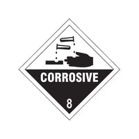 Scan Corrosive 8 - Self Adhesive Vinyl Sign 100 x 100mm