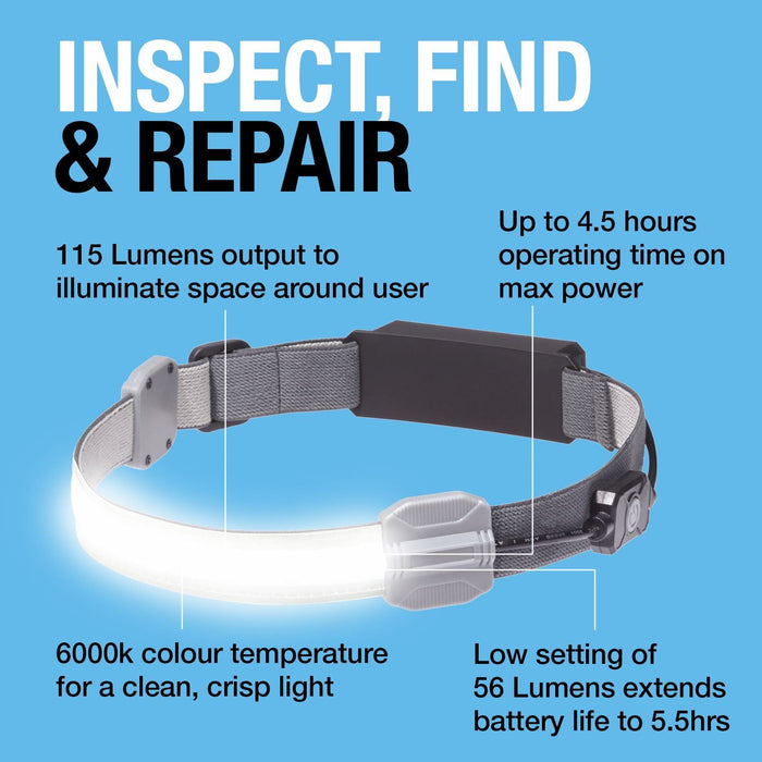 Ring Flexible Head Torch RIL0115 - 115 Lumens Illumination Ring Automotive - Town Tools 