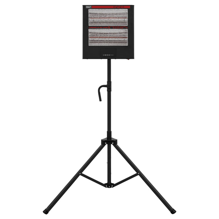 Sealey Infrared Quartz Heater with Tripod Stand 230V 1.4/2.8kW IR28CT Sealey - Town Tools 