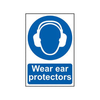 Scan Wear Ear Protectors - PVC Sign 200 x 300mm