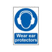 Scan Wear Ear Protectors - PVC Sign 200 x 300mm Scan - Town Tools