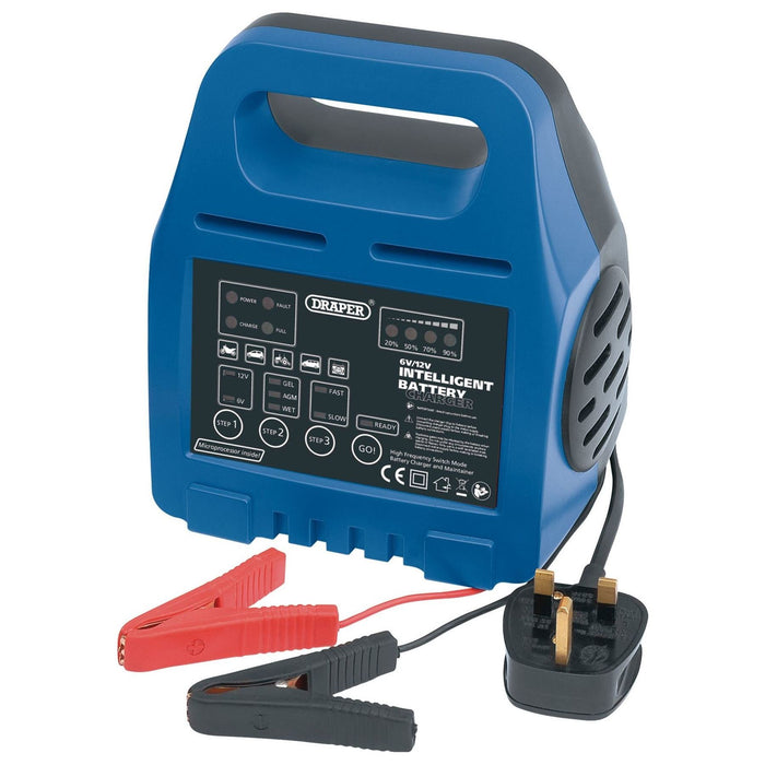 Draper 6/12V Intelligent Battery Charger 33861 Draper - Town Tools 