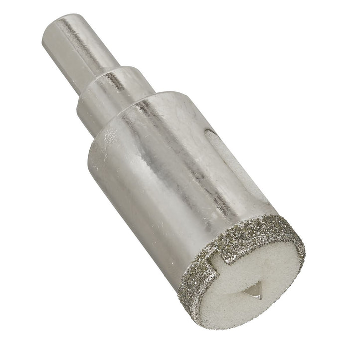 Sealey Electroplated Diamond Hole Saw 25mm DHS25 Sealey - Town Tools 