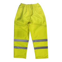 Worksafe Worksafe Hi-Vis Yellow Waterproof Trousers - Large 807L