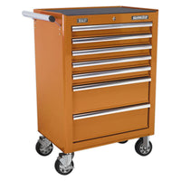 Sealey Rollcab 7 Drawer with Ball-Bearing Slides Orange AP26479TO