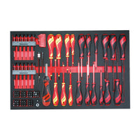 Teng Tools Screwdriver Set Mixed FOAM4X4 98 Pieces