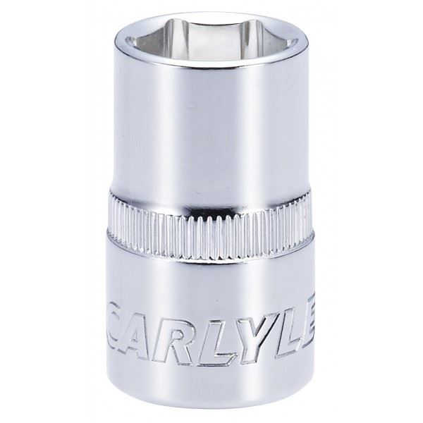 Carlyle Tools Socket - Shallow - Metric Standard - 1/2In. Dr - 15 mm
