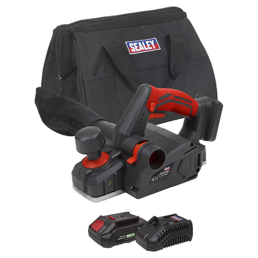 Sealey SV20 Series Cordless Planer Kit 20V 2Ah CP20VEPKIT1 Sealey - Town Tools 