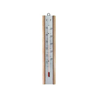Faithfull Thermometer Wall Beech Silver 200mm