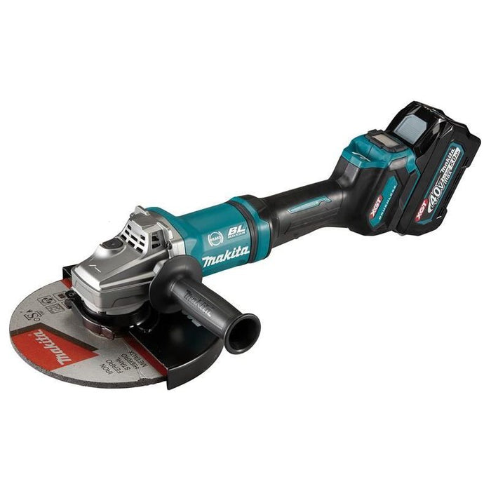 Makita GA038GT205 XGT 40Vmax BL Angle Grinder 230mm 40V 2 x 5.0Ah Li-ion Makita - Town Tools