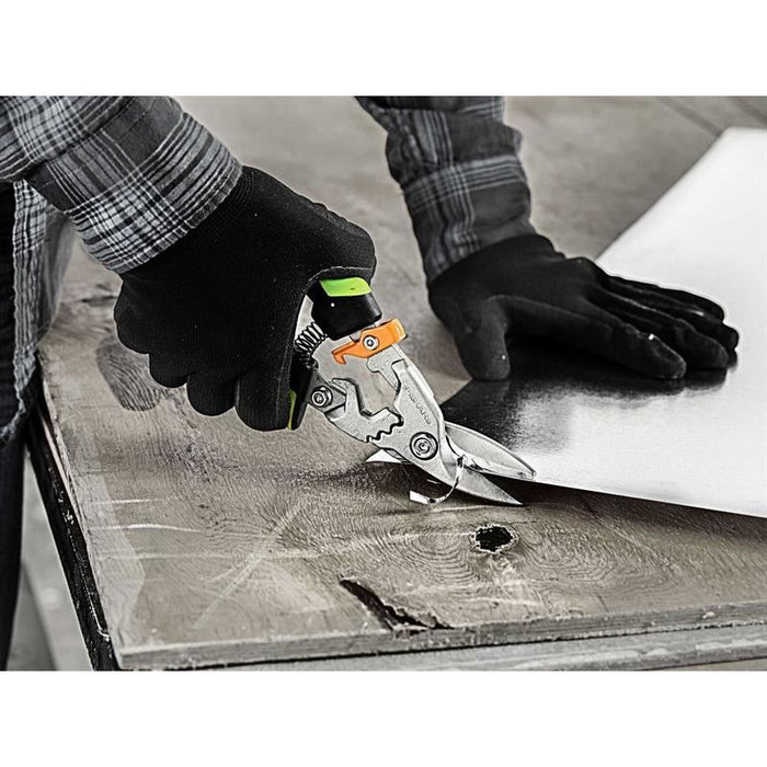 Fiskars PowerGear™ Aviation Snips Right Cut 250mm (10in) Fiskars - Town Tools