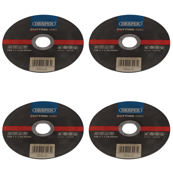 Draper Metal Cutting Disc, 125 x 1 x 22.23mm - CGF9