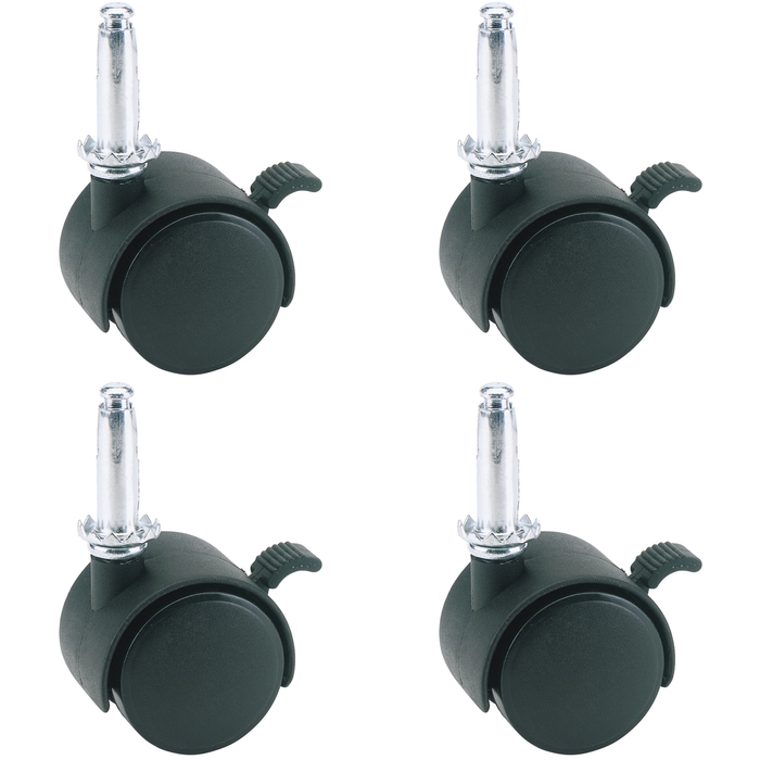 Draper Nylon Castor with Brake, 40mm Diameter, S.W.L. 25kg - 60140LB