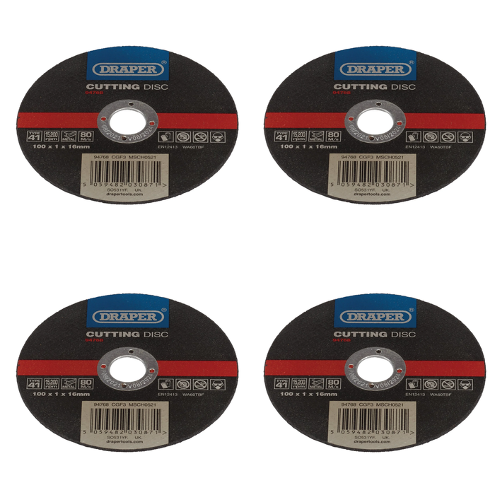 Draper Metal Cutting Disc, 100 x 1 x 16mm - CGF3