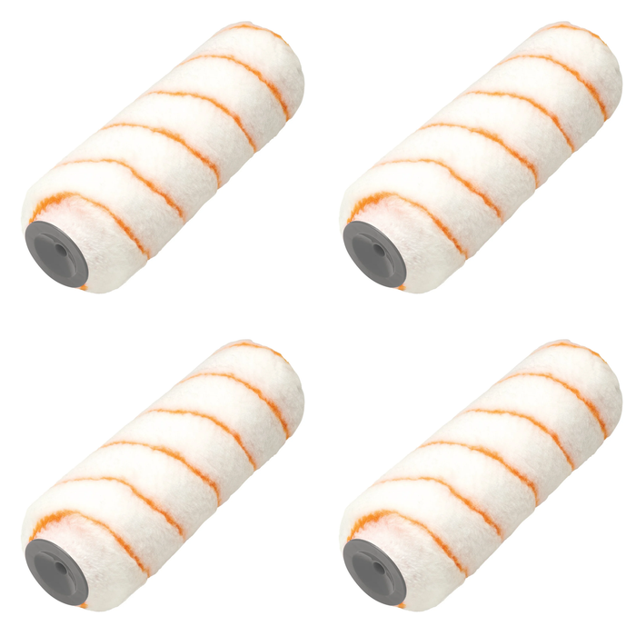 Draper 8 Piece Long Pile Polyester Roller Sleeve, 9"/230mm - SLEEVE-9PL