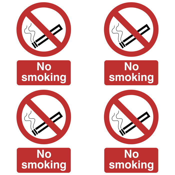Draper 'No Smoking' Prohibition Sign, 200 x 300mm - SS15