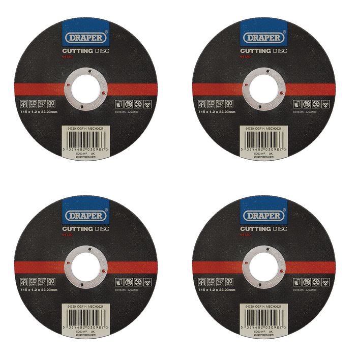 Draper Multi-Purpose Cutting Disc, 115 x 1.2 x 22.23mm - CGF14