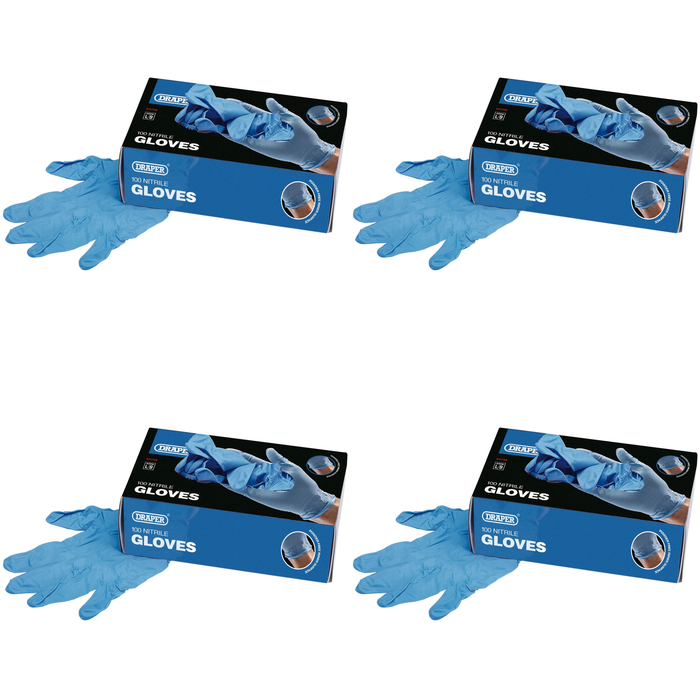 Draper Nitrile Gloves, Large (Box of 100) - NGSB-100L