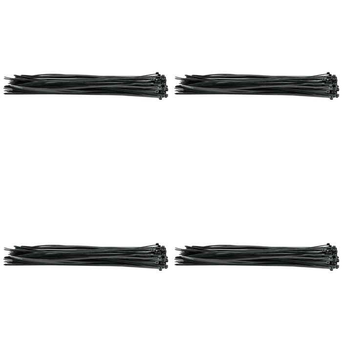 Draper Cable Ties, 4.8 x , Black (Pack of 100) 200-400mm