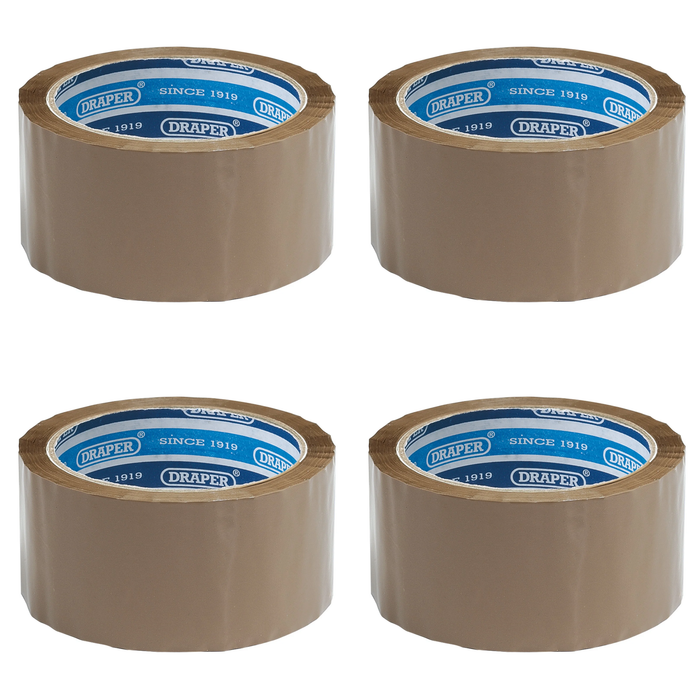Draper Packing Tape Roll, 66m x 50mm - TP-PACK