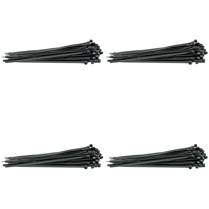 Draper Cable Ties, 4.8 x , Black (Pack of 100) 200-400mm