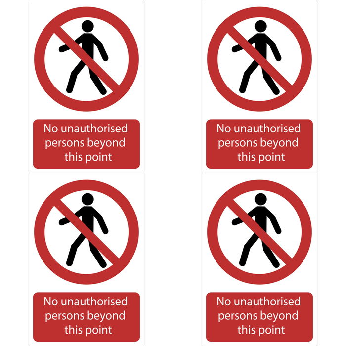 Draper No Unauthorised Persons Beyond This Point - SS57
