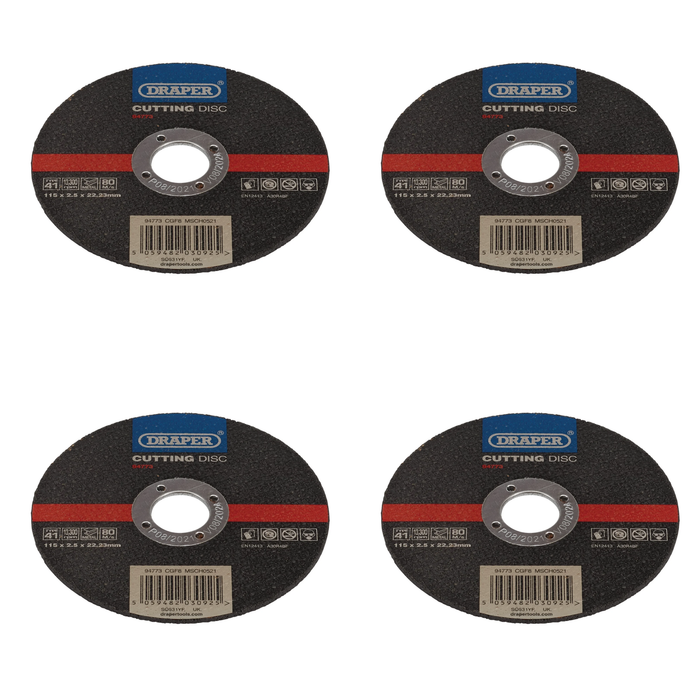 Draper Metal Cutting Disc, 115 x 2.5 x 22.23mm - CGF8