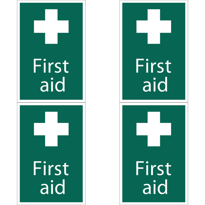 Draper 'First Aid' Safety Sign, 200 x 300mm - SS41
