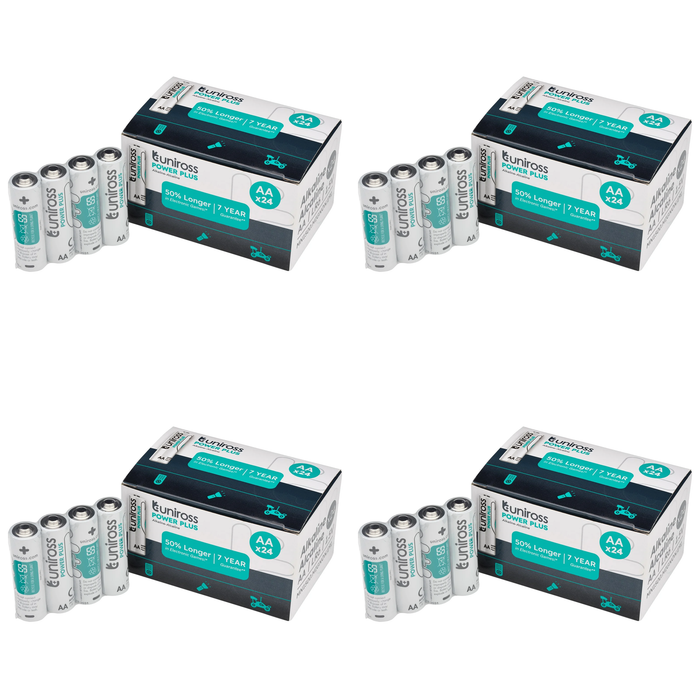 Uniross LR6 AA Power Plus Alkaline Batteries (Pack of 24) - UPPAABX24