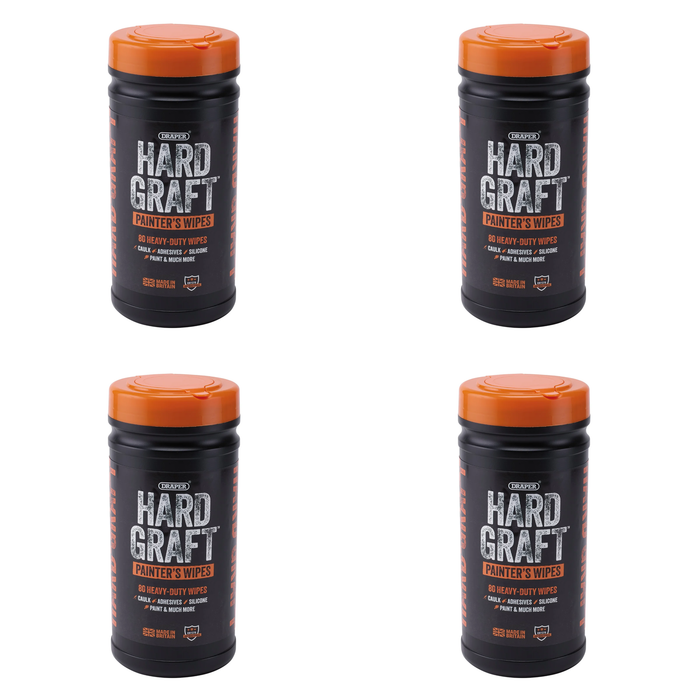 Draper Hard Graft Painters Wipes (Tub of 80) - HGW-PA80