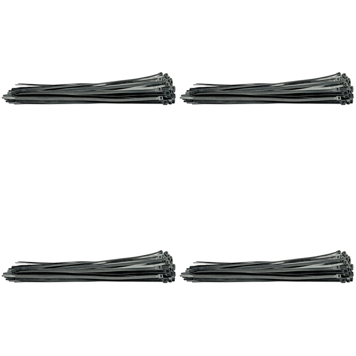 Draper Cable Ties, 7.6 x 400mm, Black (Pack of 100) - CT6B