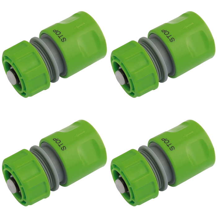 Draper Garden Hose Connector with Water Stop Feature, 1/2" - GWPPHC2
