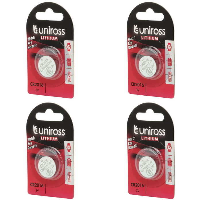 20 Piece Uniross Lithium Coin Cell CR2016 Battery - U1CR2016