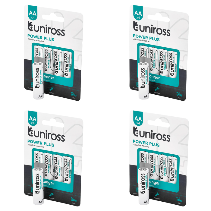 6 Piece Uniross LR6 AA Power Plus Alkaline Batteries (Pack of 4) - UPPAAPK4