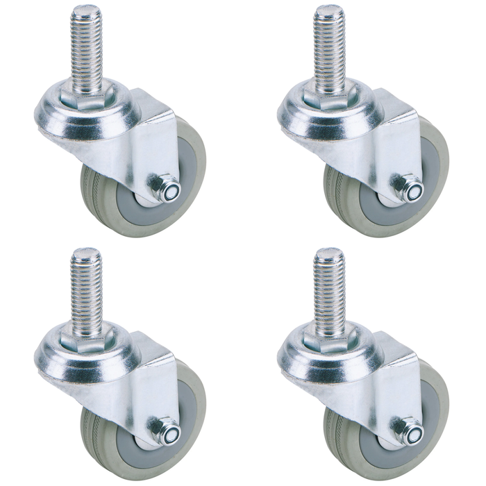 Draper Swivel Bolt Fixing Rubber Castor, 50mm Diameter, S.W.L. 50kg - 60250B
