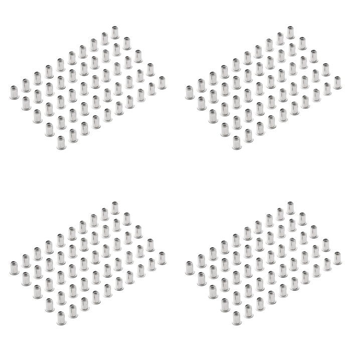 Draper Zinc Plated Threaded Insert Rivet Nuts, (Pack of 50) 0.7-1.5mm