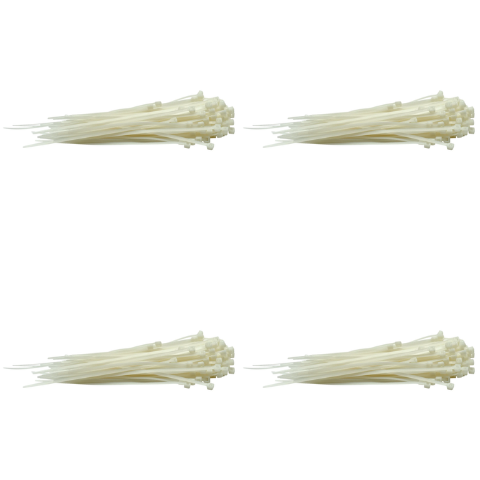 Draper Cable Ties, 3.6 x 150mm, White (Pack of 100) - CT2W