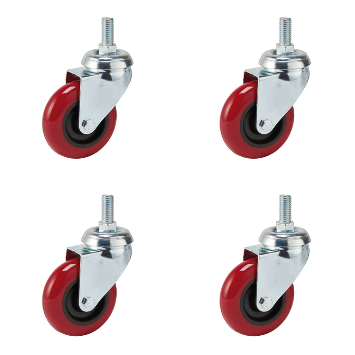 Draper Swivel Bolt Fixing Polyurethane Wheel, 75mm Diameter, S.W.L. 70kg