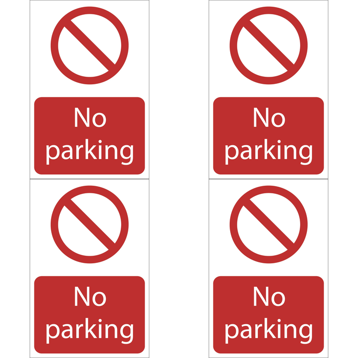 Draper 'No Parking' Prohibition Sign, 400 x 600mm - SS55