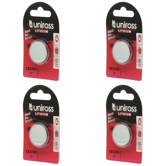20 Piece Uniross Lithium Coin Cell CR2450 Battery - U1CR2450
