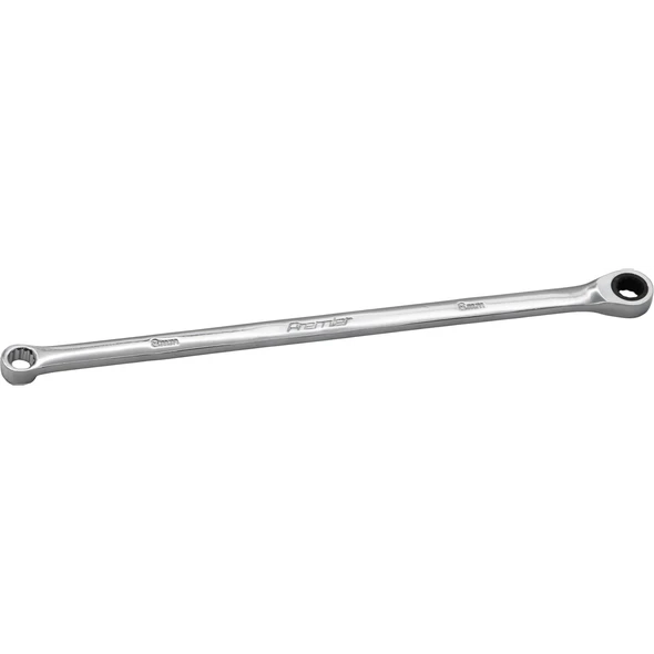 Sealey Extra-Long Double Ring Ratchet/Fixed Spanner 8mm (72T)